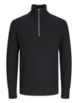 Jack & J S Jjeperfect Knit Half Zip Sn Svart