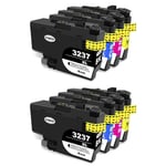 Ink for Brother HL-J6000DW printer LC3237XL cartridges Full Set Compatible x 2