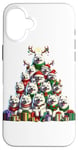 Coque pour iPhone 16 Plus Christmas Tree Samoyed Dog Sammies