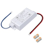 Transformateur LED 12V 24W 2A, LED Transfo 220V 12V, LED Driver AC à DC Alimentation Basse Tension, Transfo LED pour Ampoule MR16 G4 MR11 GU5.3, et pilots