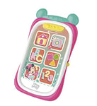 Clementoni Disney Baby Minnie Téléphone Jouet Enfants 9 Mégis, Premier Smartphone, Jeu Électronique Educatif (Version Italien), 17696, Multicolore, Petit