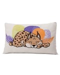 NICI Coussin moelleux Lynx Lyka 43 x 25cm - Coussin moelleux avec lynx pour filles, garçons & bébés, coussin rectangulaire en peluche - 49811