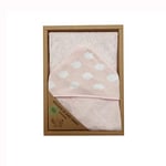 Duffi Baby Couche de bain pour bébé nuves 100% bambou doux 100x100 cm, rose, 0897-06