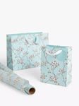 John Lewis Cherry Blossom Gift Bag, Blue