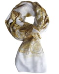 Foulard Versace Sc73modal Étole Femme Modal Blanc