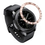 Samsung Galaxy Watch (42mm) / Gear S2 strassring - Roséguld Rosa