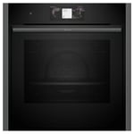 Neff N90 Slide & Hide Electric Single Oven - Graphite Grey B64CT73G0B