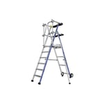 Tubesca Comabi - Escabeau pirl 8 marches - Hauteur max. de travail 3.87m - 2272918