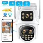 Camera de Surveillance Exterieure 8MP 4K HD IP 8x Zoom hybride a double ecran Intelligence artificielle PTZ Camera 4MP Suivi automatique de