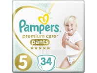 Pampers Pants Premium Care 5, 12-17 Kg, 34 Szt.