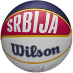 ballons de basket Unisexe, Wilson NBA Player Local Nikola Jokic Outdoor Ball, Bl