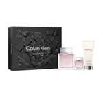 Calvin Klein Euphoria Men's Gift Set 100ml EDT, 100ml Aftershave Balm & 15ml EDT