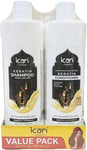 Ican London Keratin Shampoo & nourishing sulfate free conditioner sets 500ml x 2