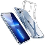 ESR Coque Compatible avec iPhone 13 Pro Max, Coque Mince en Silicone de Haute Transparence Choc-Résistible, Housse Fin en TPU Résistant au Jaunissement, Transparent