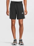 adidas Sportswear Aeroready Essentials Chelsea 3-Stripes Shorts - Black/White, Black/White, Size S, Men