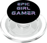 Retro Epic Gamer Girl Cool Gaming Stuff for Women Girls Y2K PopSockets PopGrip for MagSafe