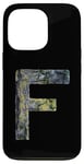 Coque pour iPhone 13 Pro Lettre F de l'alphabet