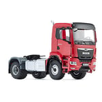 WIKING 077653 MAN TGS 18,510 4x4 BL Camion à 2 Essieux, Modèle réduit détaillé de Camion, 1:32, métal/plastique, à partir de 14 ans, multiples Fonctionnalités, avec Système de régulation de la Pression des Pneus, Calandre pivotante, Rouge