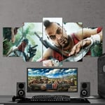 TOPRUN Prints on Canvas 5 pieces wall art print canvas painting Far Cry 3 Vaas wall decor room poster for living room