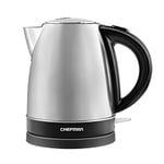 Chefman Stainless Steel Electric Kettle w/ 360° Swivel Base, Auto Shut-off & Boil-dry Protection, BPA-free Interior and Cool-touch Handle, 7+ Cup Capacity, 1.7 Litre