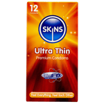 12 Skins Ultra Thin Premium Condoms.Natural Feel Extra Lubricated No Latex Smell