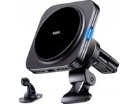 Esr Halolock Magnetic Qi2 Car Mount With Magsafe 15W Inductive Charger For The Windshield Grille - Black