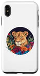 iPhone XS Max Lioness Bloom Surrounded By Colorful Flowers Case