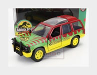 1:32 JADA Ford Usa Explorer Jurassic Park 1995 Red Green Yellow 253252022-31956