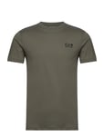 T-Shirt Tops T-shirts Short-sleeved Khaki Green EA7