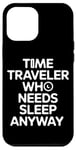 Coque pour iPhone 12 Pro Max T-shirt Time Travel Sci-Fi Enthusiast et Time Machine Adventure