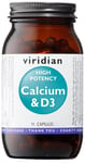 Viridian High Potency Calcium And Vitamin D3, 90 Capsules