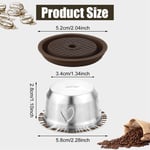 Stainless Steel Vertuo Nestle Coffee Capsules Semi Reusable