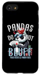 Coque pour iPhone SE (2020) / 7 / 8 Poker Panda Jeu de cartes à jouer Panda