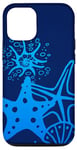 Coque pour iPhone 15 Aquarelle bleue sous-marine Star Fish Marine Life