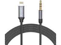 Tech-Protect TECH-PROTECT ULTRABOOST LIGHTNING TO AUX MINI JACK 3.5MM CABLE 100CM BLACK