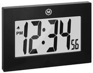 Marathon Clock Digital Wall Desk Black Large