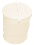 Collapsible Compact Laundry Basket Foldable Washing Clothes Bin 44cm Cream White