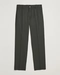 Filippa K Tailored Twill Drawstring Trousers Green Melange