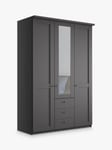 John Lewis Marlow 150cm Hinged Door Wardrobe with Mirror & 3 Drawers