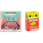 Exploding Kittens Hand to Hand Wombat Card Game Fun Family Card Games & Happy Salmon Card Games for Adults Teens and Kids - Fun Family Games
