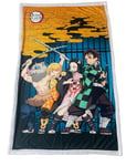 Homadict Plaid Sherpa 100X150 CM Demon Slayer TANJIRO & NEZUKO Snow