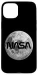 iPhone 15 Plus Retro NASA Worm Logo Full Moon Space Graphic Apollo Artemis Case