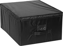 M-Home | Malle de Rangement | Plastique | Noir | 40 x 50 x 25 cm | EVE713-01