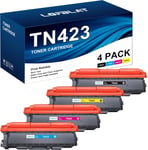 Tn423 Cartouche De Toner Compatible Pour Brother Tn423 Tn-423 Tn421 Pour Hl-L8260Cdw Hl-L8360Cdw Mfc-L8690Cdw Mfc-L8900Cdw Dcp-L8410Cdn Dcp-L8410Cdw Dcp-L8410Cdn (Noir Cyan Magenta[DYJ070959]