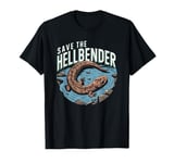 Hellbender Salamander – Unique Amphibian Design T-Shirt