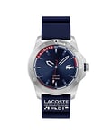 Lacoste Montre Analogique à Quartz pour homme avec Bracelet en silicone Bleu Marin - 2011202