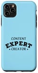 Coque pour iPhone 11 Pro Max CONTENU CREATOR EXPERT Influenceur drôle des médias sociaux Vlogger