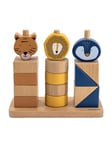 Trixie Wooden Stacking Blocks Wild Animals 16pcs.