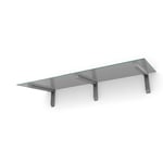 designtak entrétak easy collection bold console silver - tinted glass