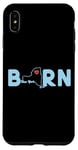 iPhone XS Max New York Born with State of New York in the word Born Case